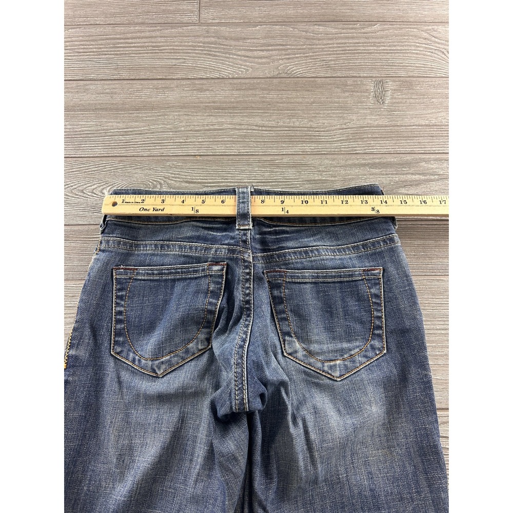 Stetson No 214 City Trouser Jeans Womens 29x31.5 Blue Denim Wide Leg Western - Picture 6 of 10